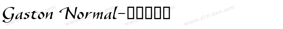 Gaston Normal字体转换